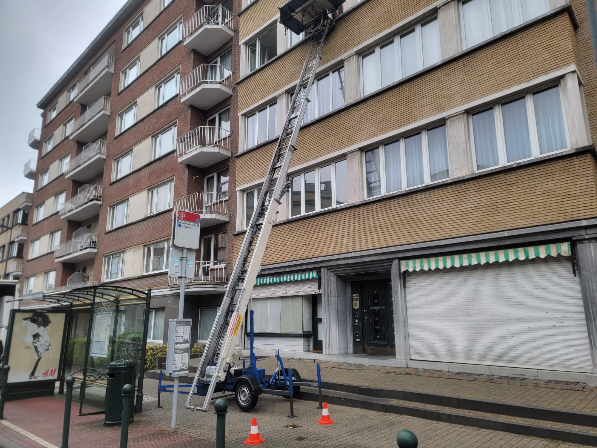 ladderlift huren goedkoop Brussel Centrum